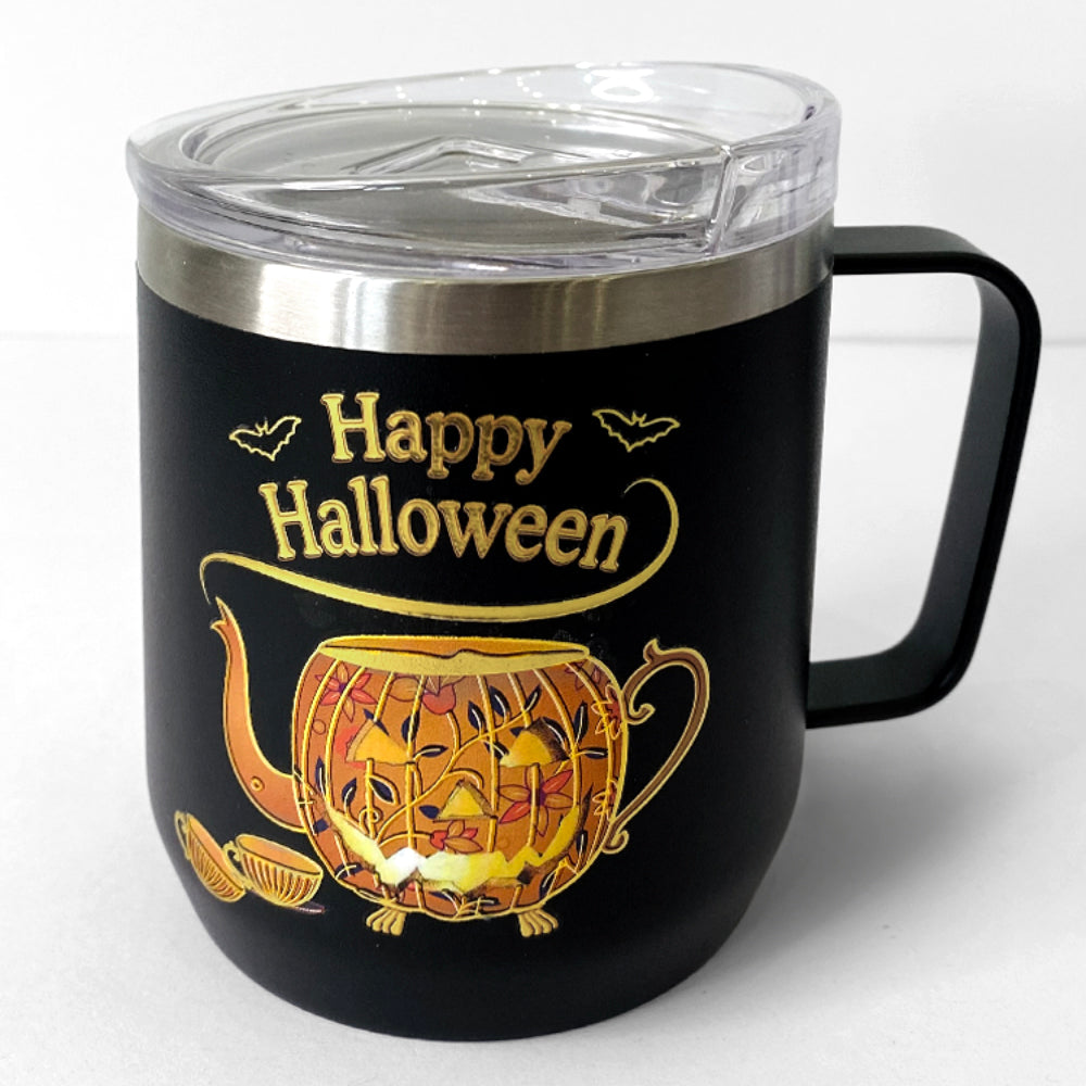 Halloween Mug, Insulated, 11.8 Oz, 350ml (Black)