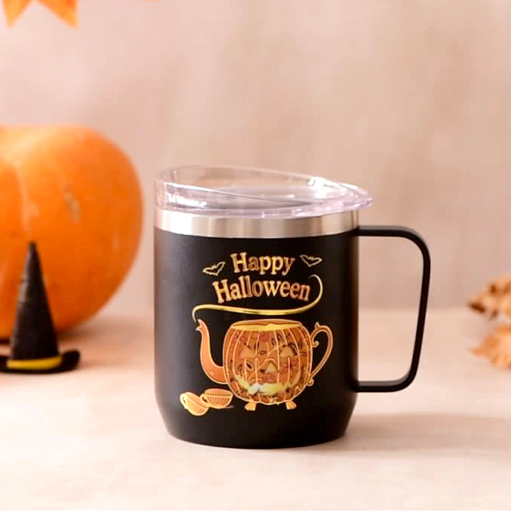 Halloween Mug, Insulated, 11.8 Oz, 350ml (Black)