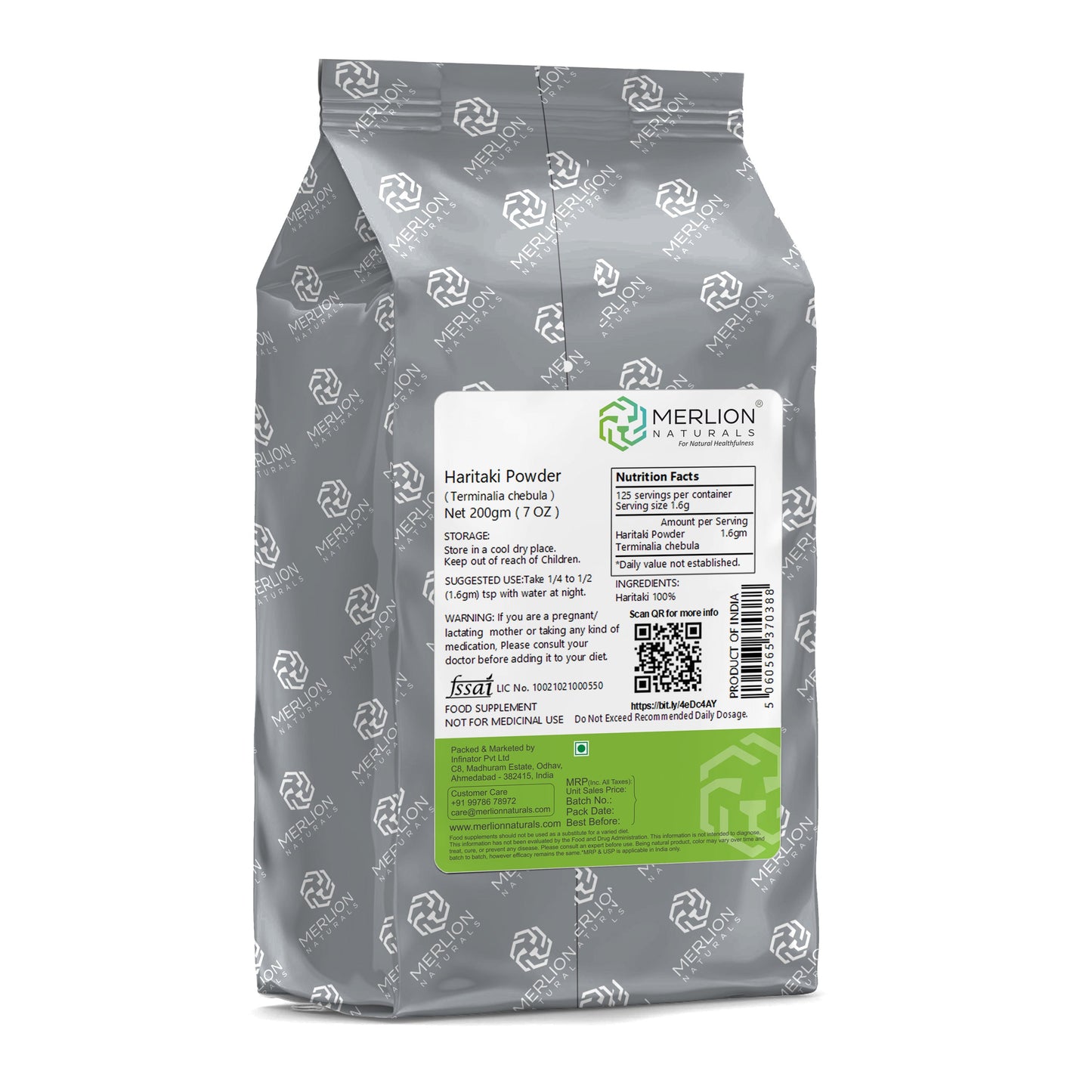 Merlion Naturals Haritaki Powder - Swadesiicart