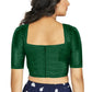 Aastha Fashion Women's Green Art Silk Designer Traditional Readymade Blouse