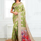 Shree Shyam Fashion Linen Cotton Green Saree