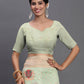 Shree Shyam Fashion Linen Cotton Light Green Saree