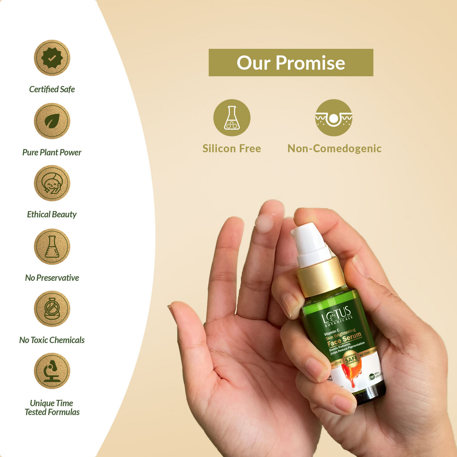 Lotus Botanicals Vitamin C Skin Brightening Face Serum | Swadesiicart