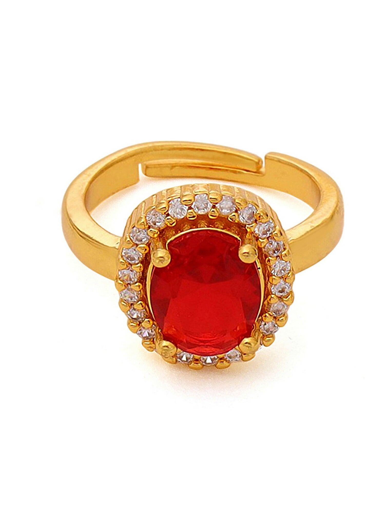Ruby Raang Red Stone Ring | Swadesiicart