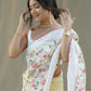 Vamsee Sombi Box Yellow Organza Saree - Swadesiicart