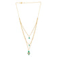 Nuyug 18k Trio Pendant Gold Anti Tarnish Necklace | Swadesiicart