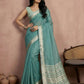 Shree Shyam Fashion Teal Cotton Saree