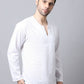 Even Apparels White Pure Cotton Embroided Men's Kurta (STR078) | Swadesiicart