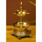 Spillbox Gold-Toned Brass Kachua Fancy Diya Pooja Essential | Swadesiicart