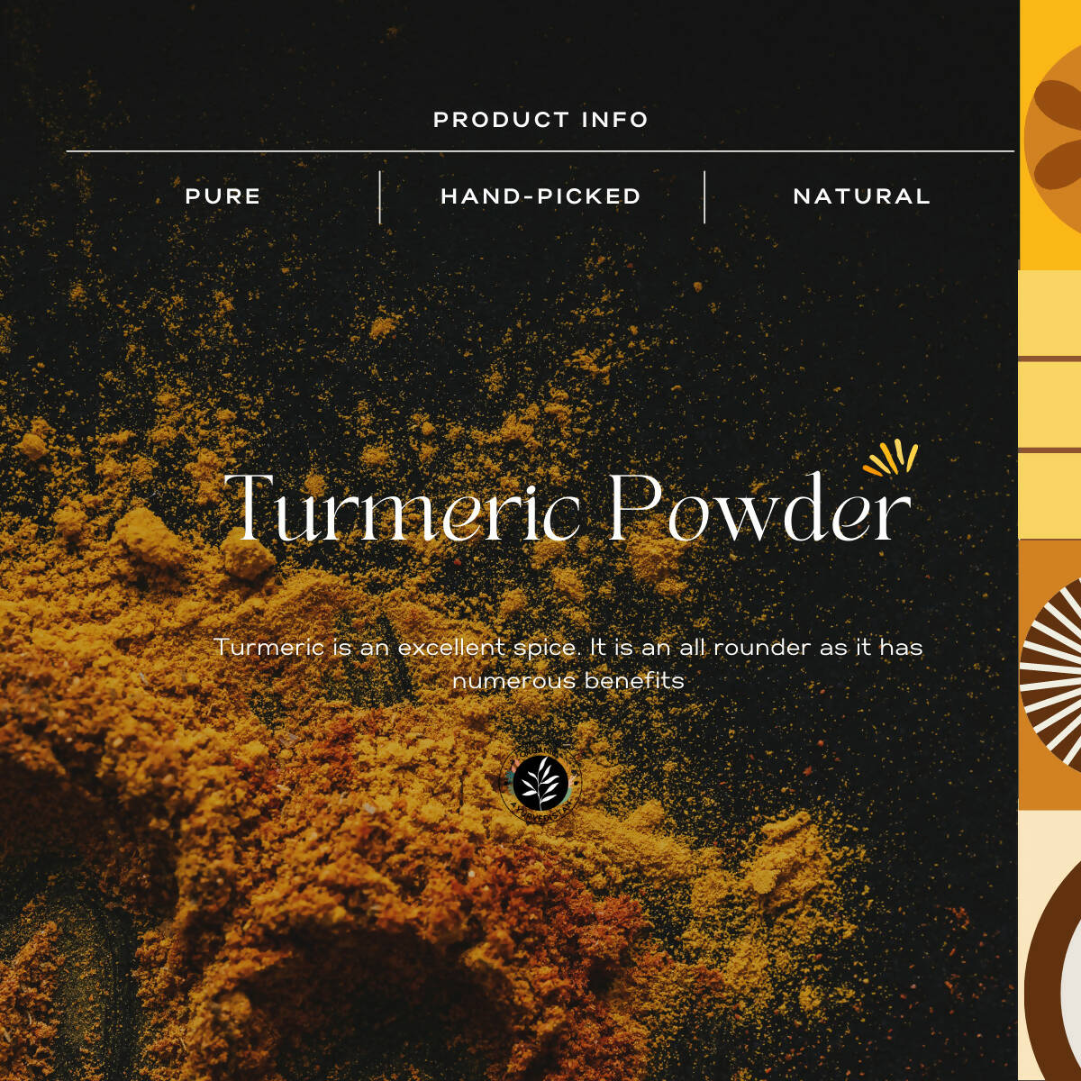 Organic Ayurvedistan Turmeric Powder - Swadesiicart