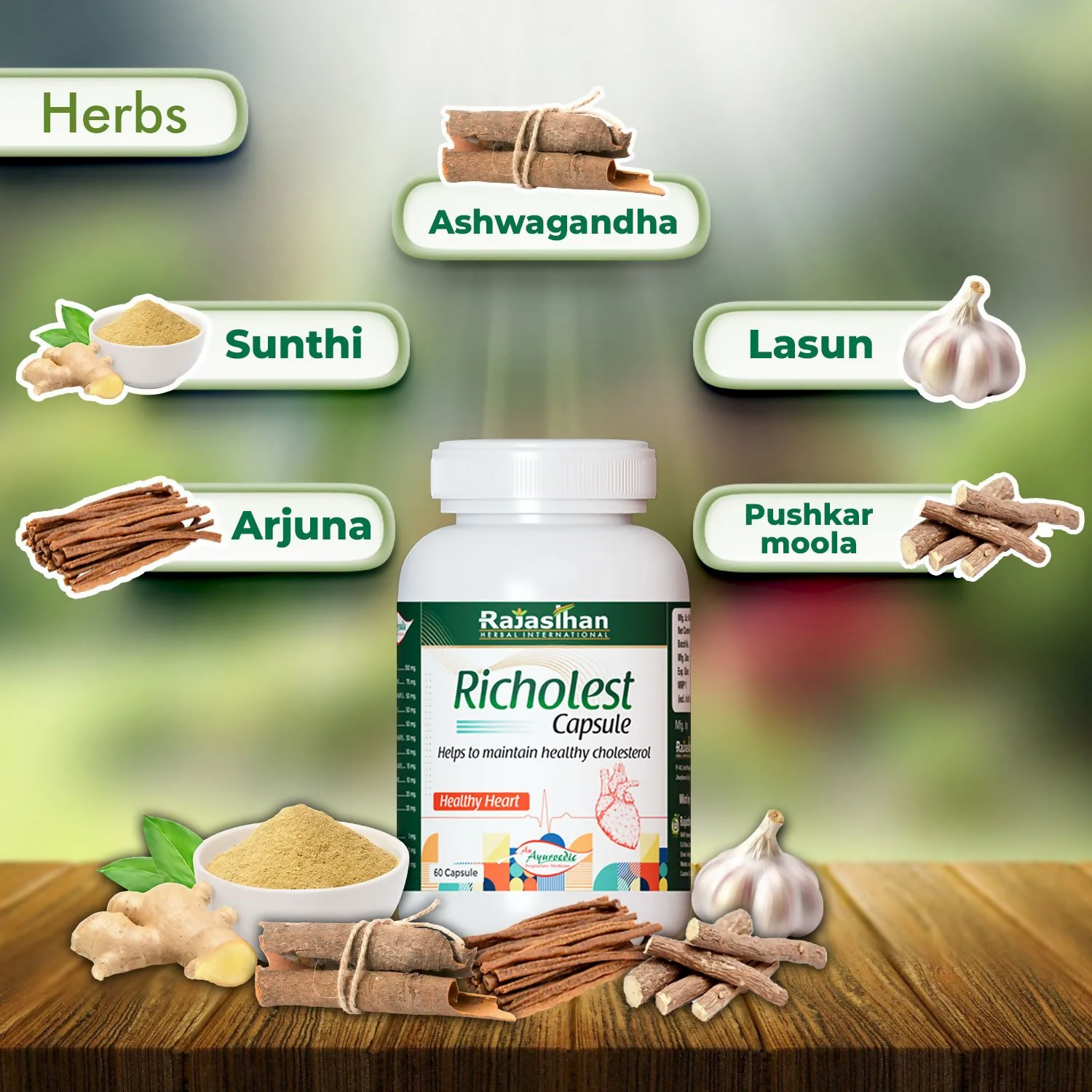 Rajasthan Herbals Richolest Capsules | Swadesiicart