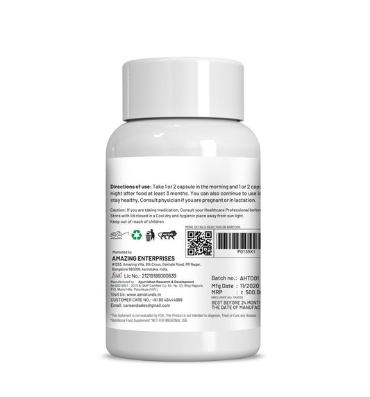 Ae Naturals Health Tone Weight Gain Capsules - Swadesiicart