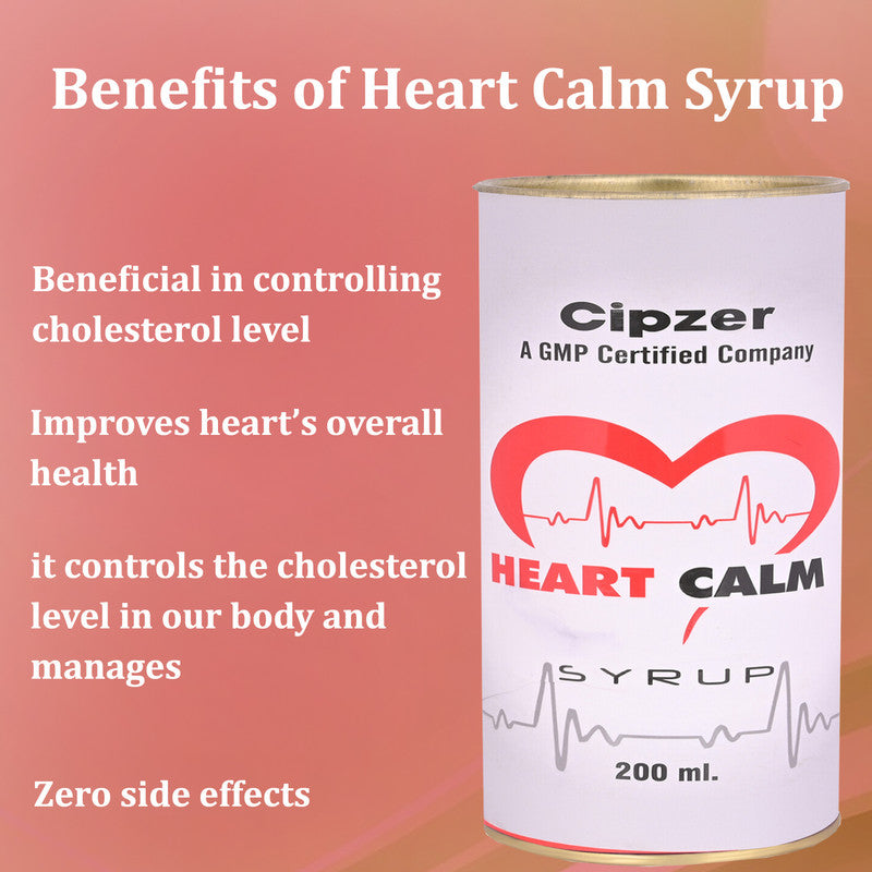 Cipzer Heart Calm Syrup - Swadesiicart