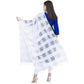 A R Silk Off White Color Window Square Cotton Dupattas and Chunnis