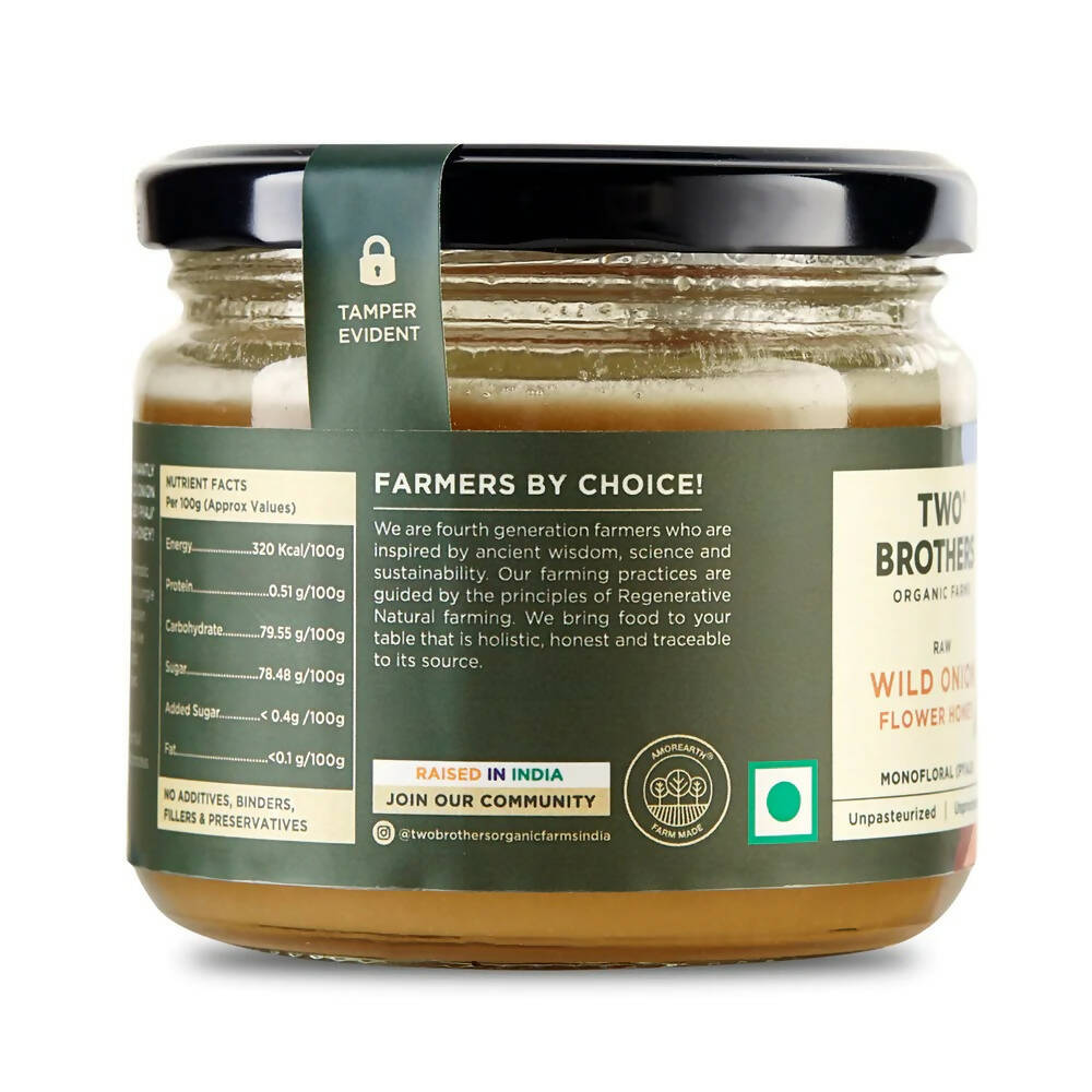 Two Brothers Organic Farms Wild Onion Flower (Pyaji) Honey, Raw Mono-Floral - Swadesiicart