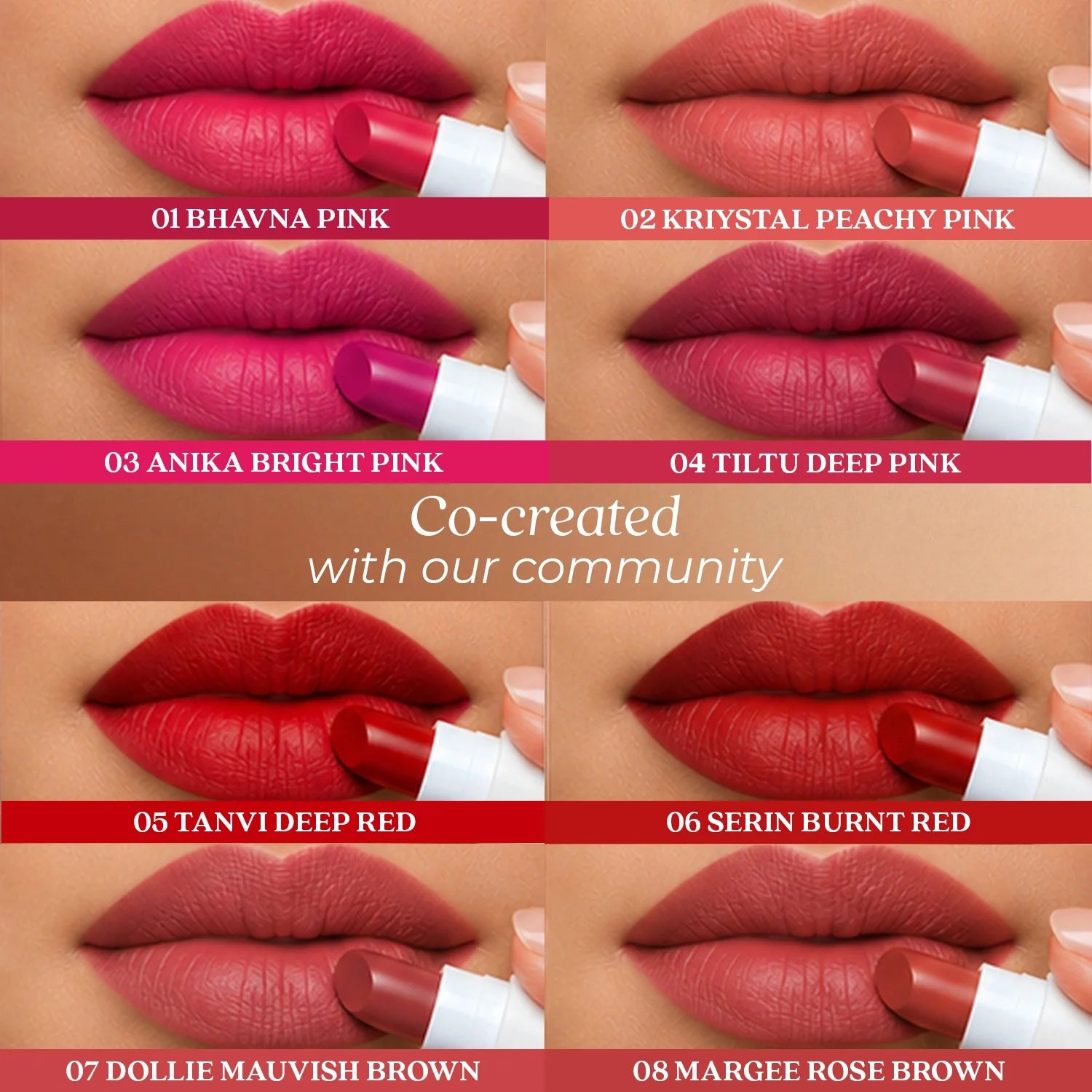 Herb Enriched Ayurvedic Lipstick Micro-Mini Kit:16 shades