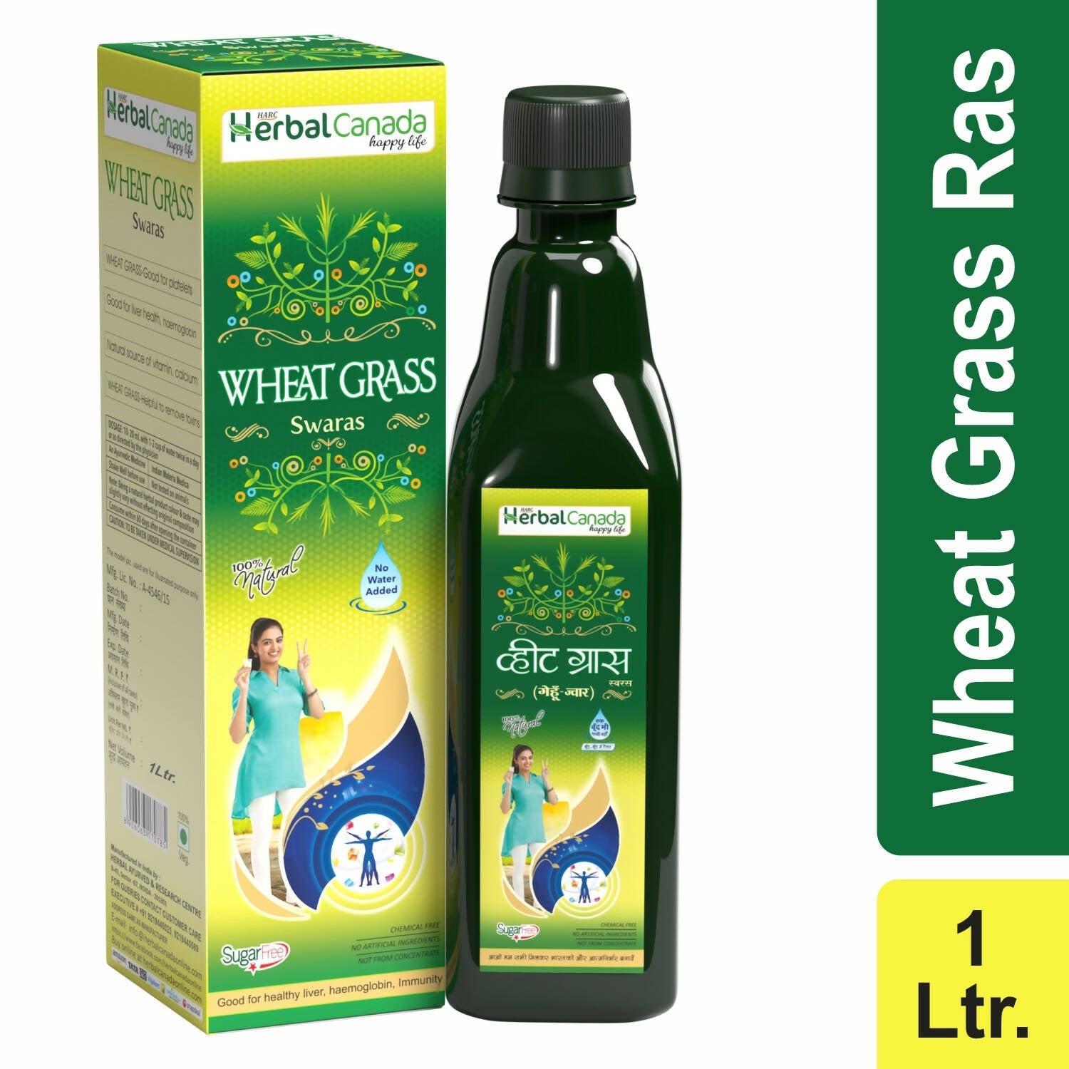 Herbal Canada Wheat Grass Ras - Swadesiicart