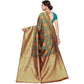 Vamika Banarasi Jaquard Mustard Weaving Saree (Banarasi 19) | Swadesiicart