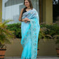 Vamsee Sanyogita Sanyogita - Sky Organza Saree - Swadesiicart