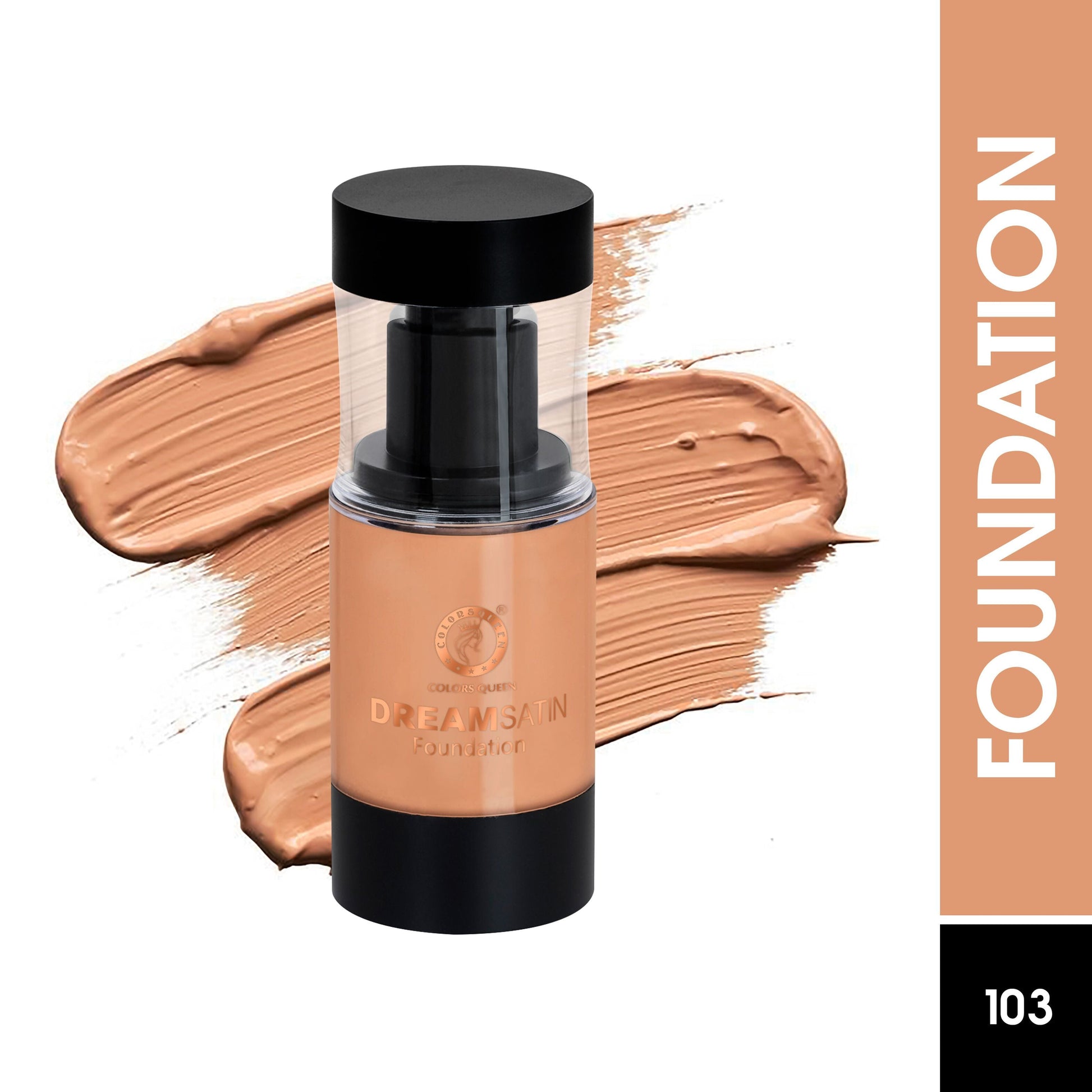 Colors Queen Dream Satin Foundation - 103 Chestnut | Swadesiicart