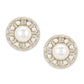 Round Pearl Earrings- Ruby Raang | Swadesiicart