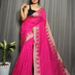 Exclusive Collection Beautiful Pink Pure Cotton Woven Handloom Saree With Running Blouse Piece - Swadesiicart