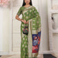 Shree Shyam Fashion Linen Cotton Green Saree