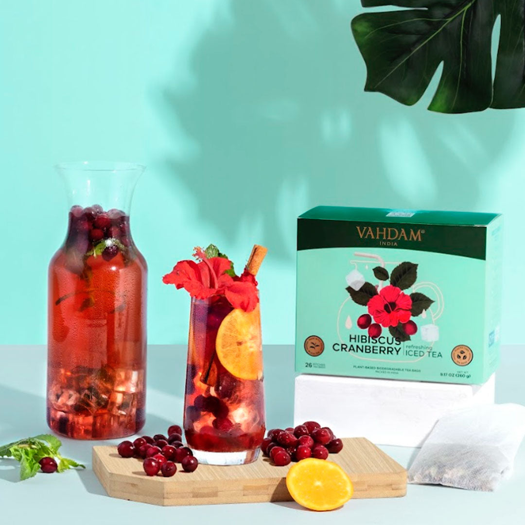 Hibiscus Cranberry Iced Tea | 26 Pitcher Tea Bags