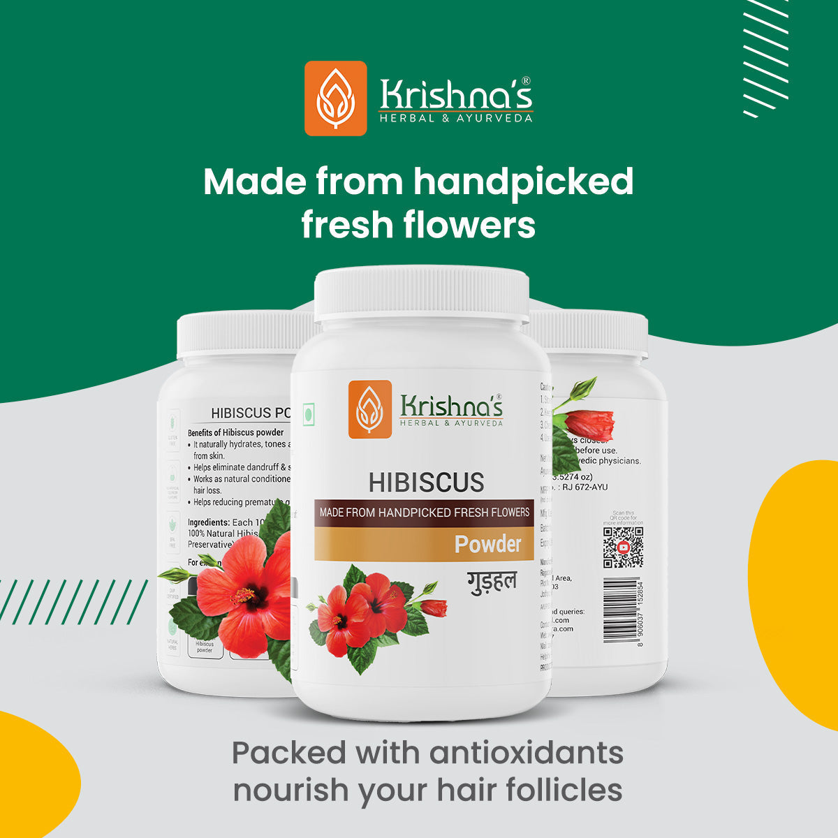 Krishna'S Herbal & Ayurveda Hibiscus Powder | Swadesiicart