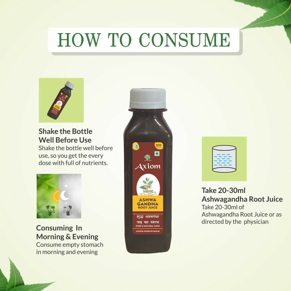 Axiom Ashwagandha Root Juice | Swadesiicart