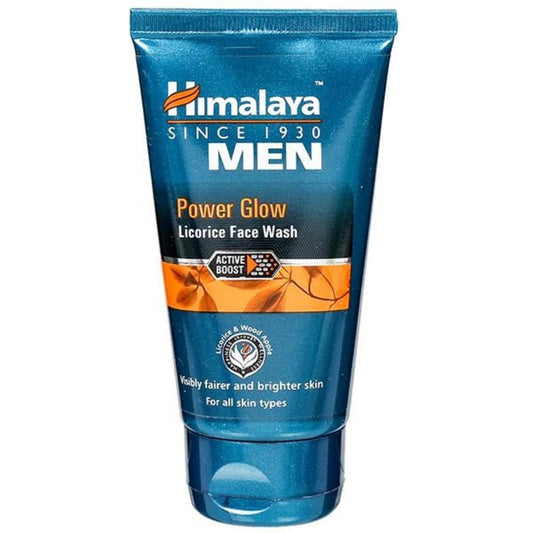 Himalaya Men Power Glow Licorice Face Wash | Brightening Face Wash for Men's Dull Skin