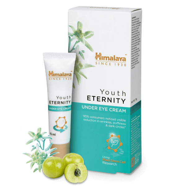 Himalaya Youth Eternity Under Eye Cream | Premium Anti-Aging Eye Cream for Dark Circles & Wrinkles - Swadesiicart