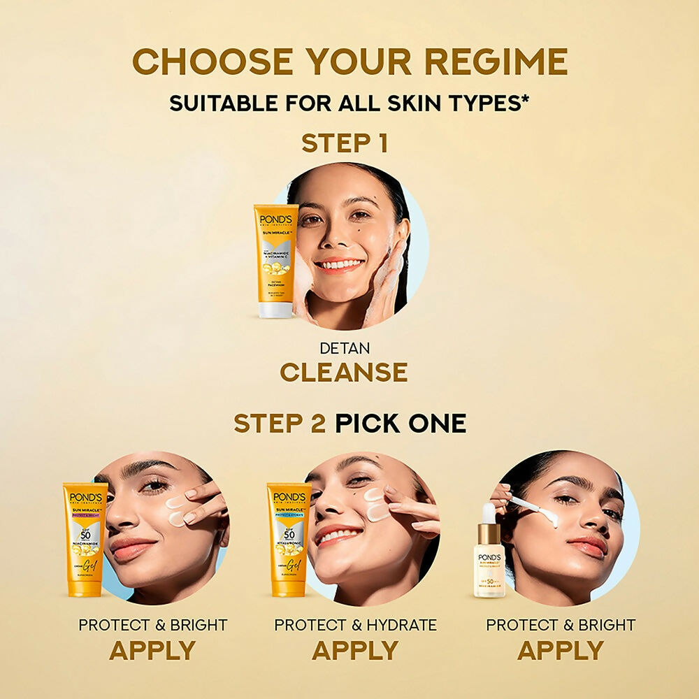 Ponds DeTan Face Wash With Niacinamide & Vitamin C - Swadesiicart