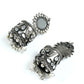 Mominos Fashion Johar Kamal Women Silver Oxidised Jhumkas - Swadesiicart