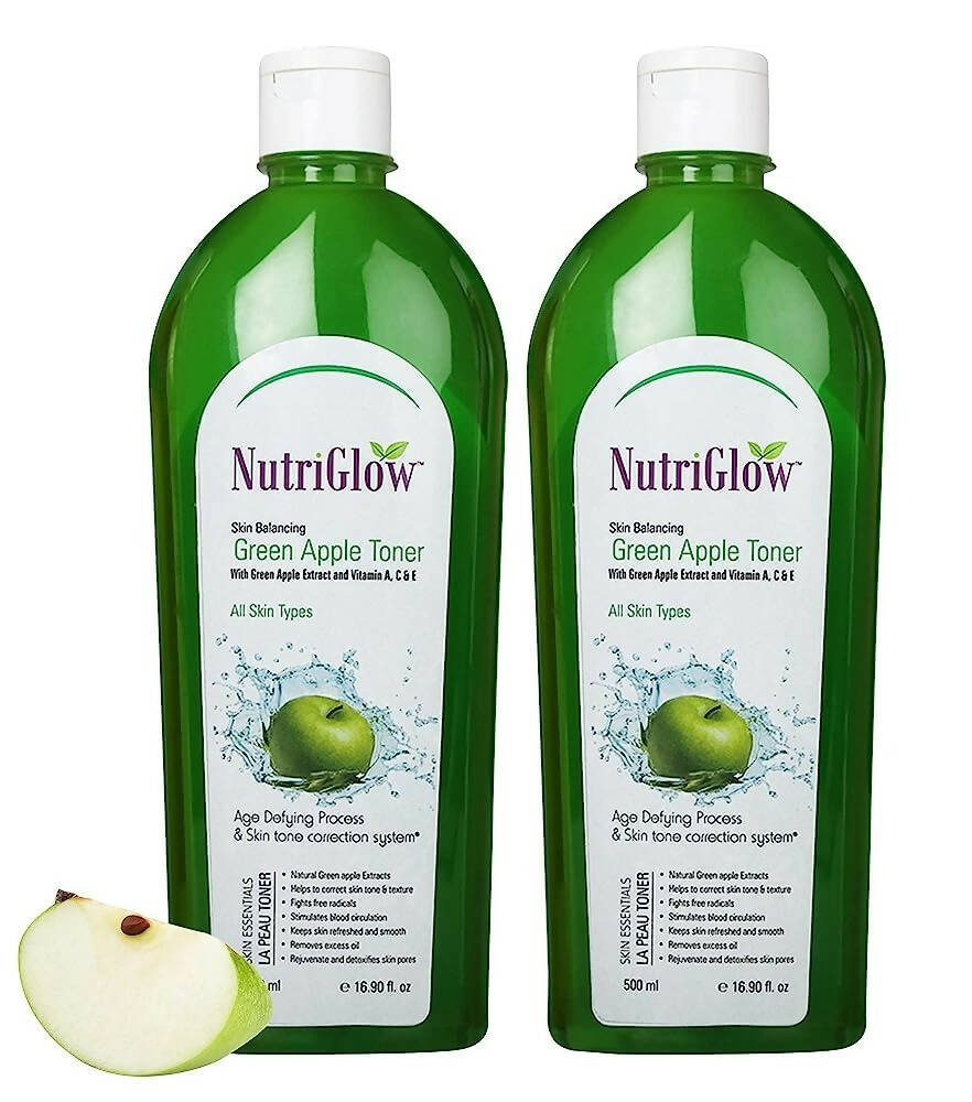 NutriGlow Skin Balancing Green Apple Toner - Swadesiicart