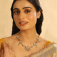 Nuyug 22K Gold Plated Regal Enamel Bloom Pearl Drop Necklace | Swadesiicart