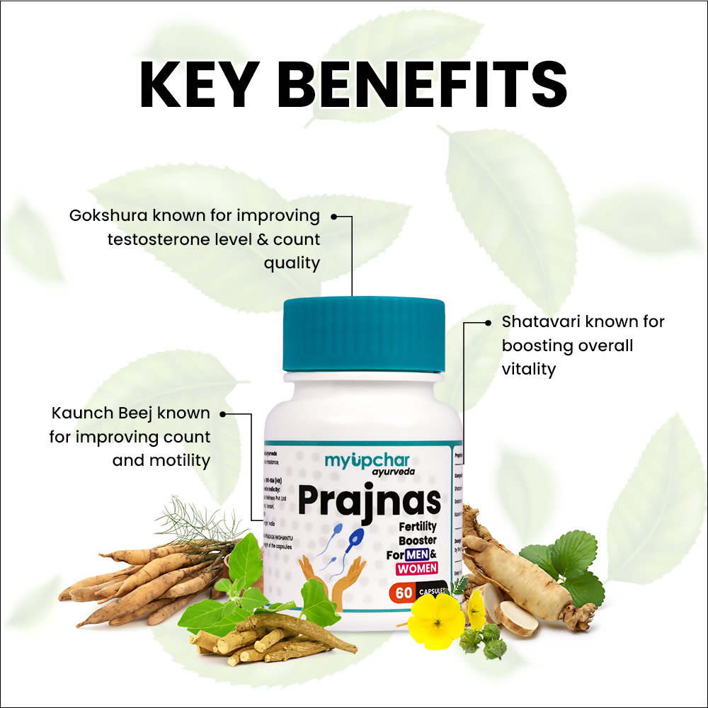 myUpchar Ayurveda Prajnas Fertility Booster Capsules | Swadesiicart