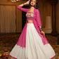 AI Fashion White Georgette Designer Navratri Wear Lehenga Choli Collection