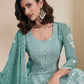 Anaita Green Chinon Embroidered Thread Work Stitched Salwar Suit
