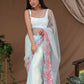 Vamsee Murari Sky Super Net Saree - Swadesiicart