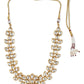 White Brass Gold-Polished Necklace - Ruby Raang | Swadesiicart
