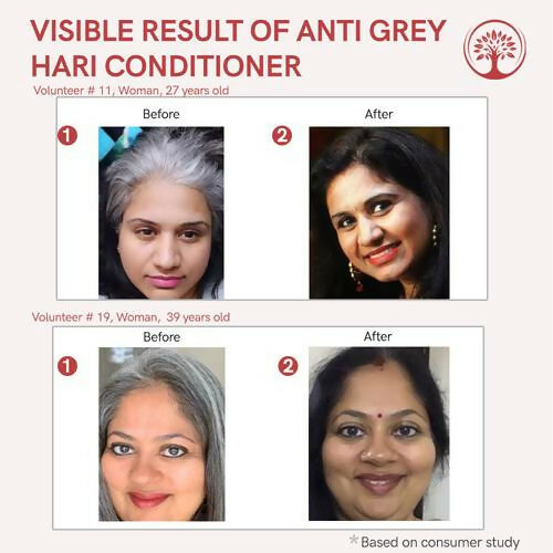 Ivory Natural Grey Hair Conditioner For Early Of Greying, Strengthens Hair | Swadesiicart