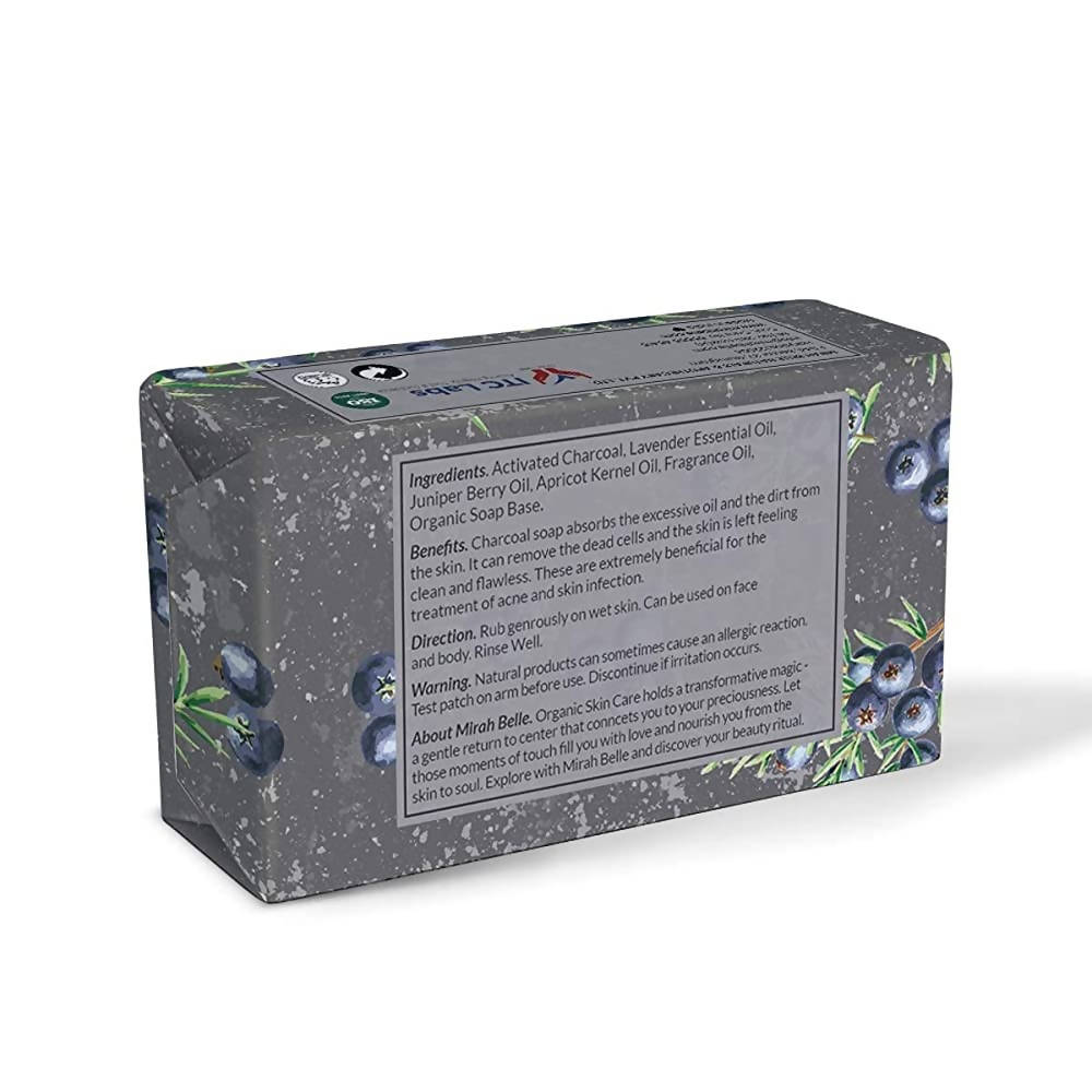 Mirah Belle Activated Charcoal Cleansing Soap - Swadesiicart