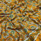 Mustard Cotton Blend Ajrak Saree with Unstitched Blouse - Hiral Fashion | Swadesiicart