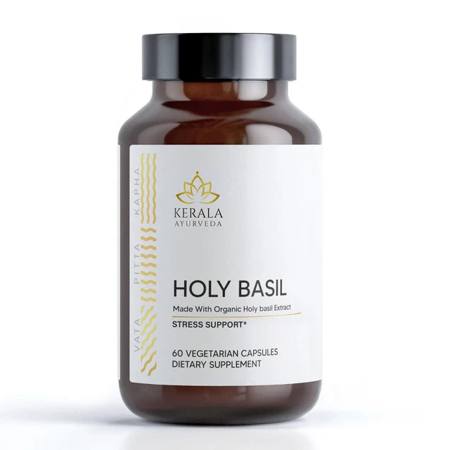 Holy Basil (Tulsi) - Natural Stress Relief with Immune Support (60 Veg Capsules)
