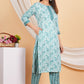 House of RP Women Green Rayon Ethnic Print Kurta & Pant Set | Swadesiicart