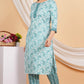 House of RP Women Green Rayon Ethnic Print Kurta & Pant Set | Swadesiicart