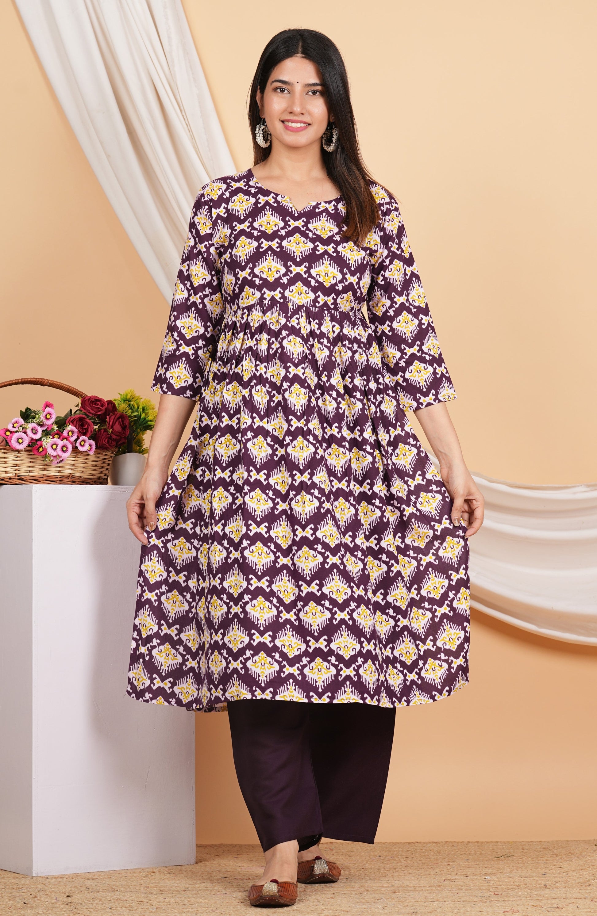 House of RP Women Blue& Multi Rayon Digital Print Kurta & Pant Set | Swadesiicart