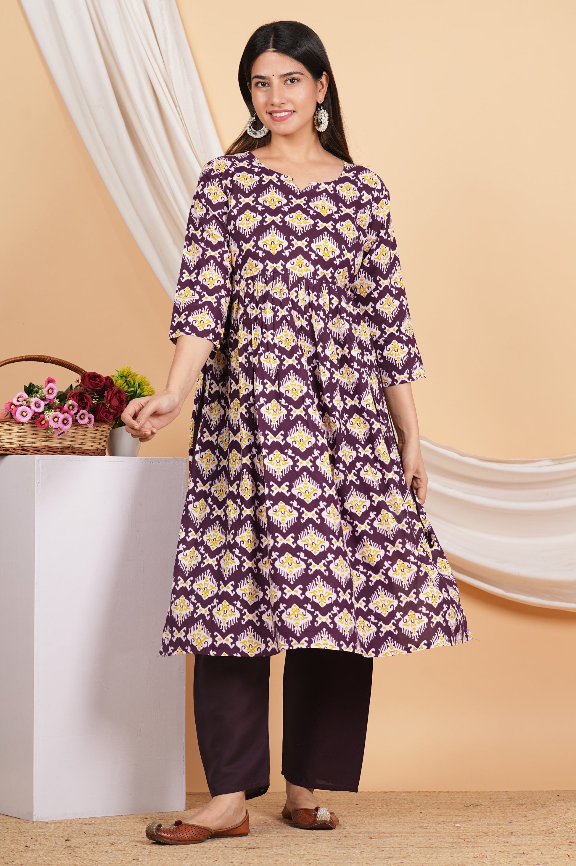 House of RP Women Blue& Multi Rayon Digital Print Kurta & Pant Set | Swadesiicart