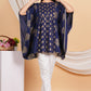 House of RP Women NavyBlue Rayon Ethnic Print Kaftan | Swadesiicart